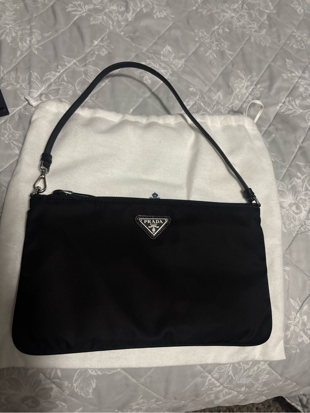 Prada Black Nylon Shoulder mini bag NWOT *not accepting offers* - Picture 2 of 4